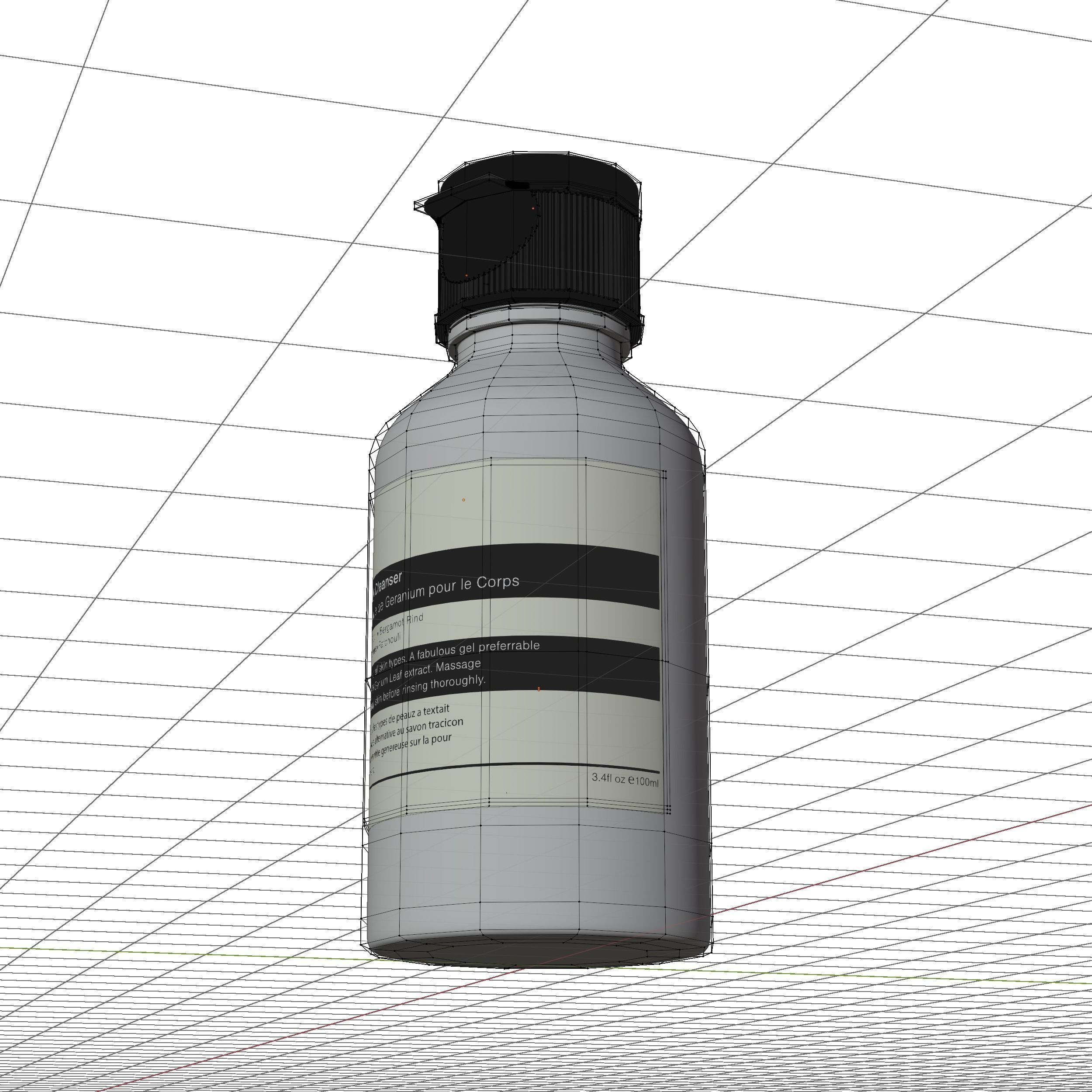 Aesop Body Geranium Body Cleanser 100ml Low-poly 3D model_6