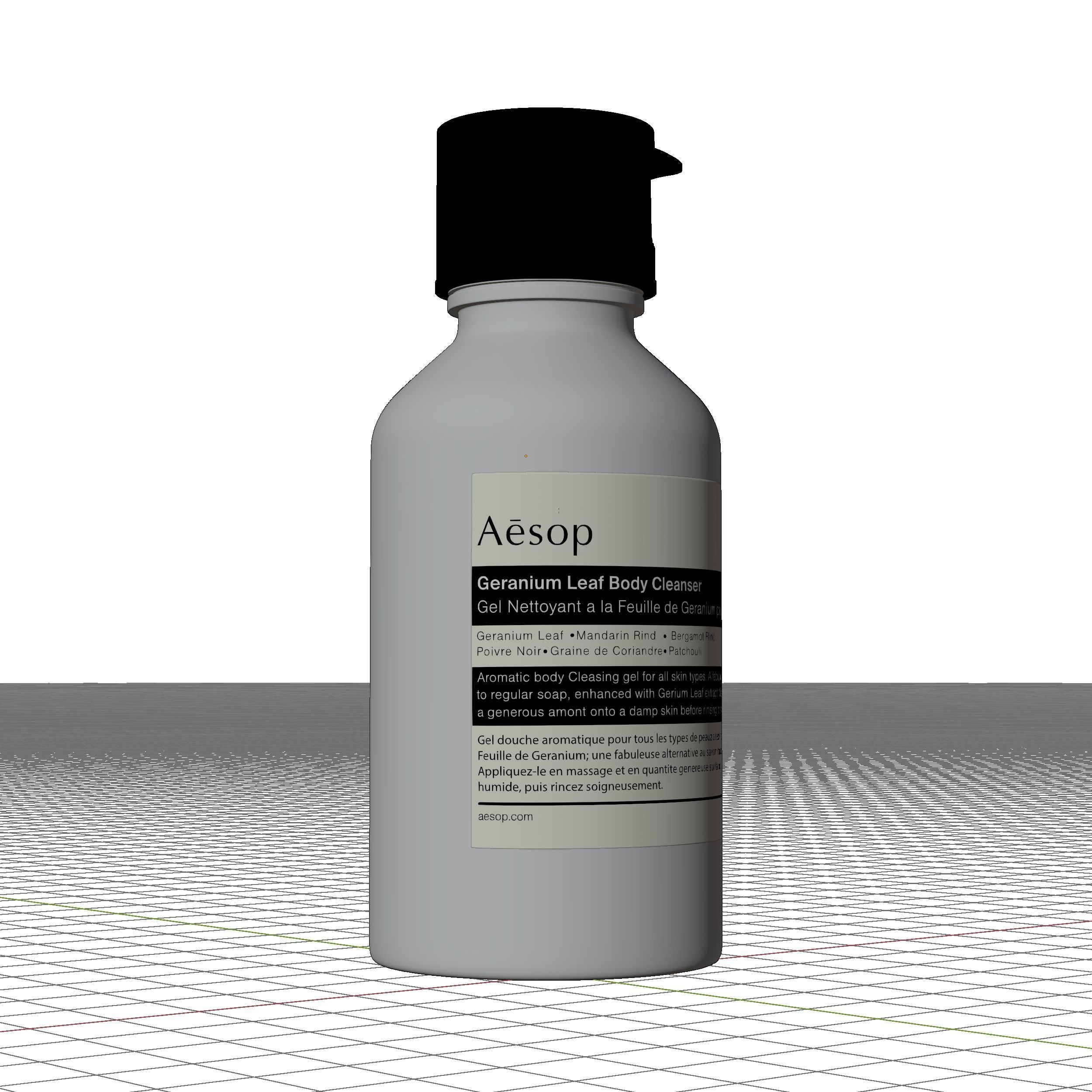 Aesop Body Geranium Body Cleanser 100ml Low-poly 3D model_4