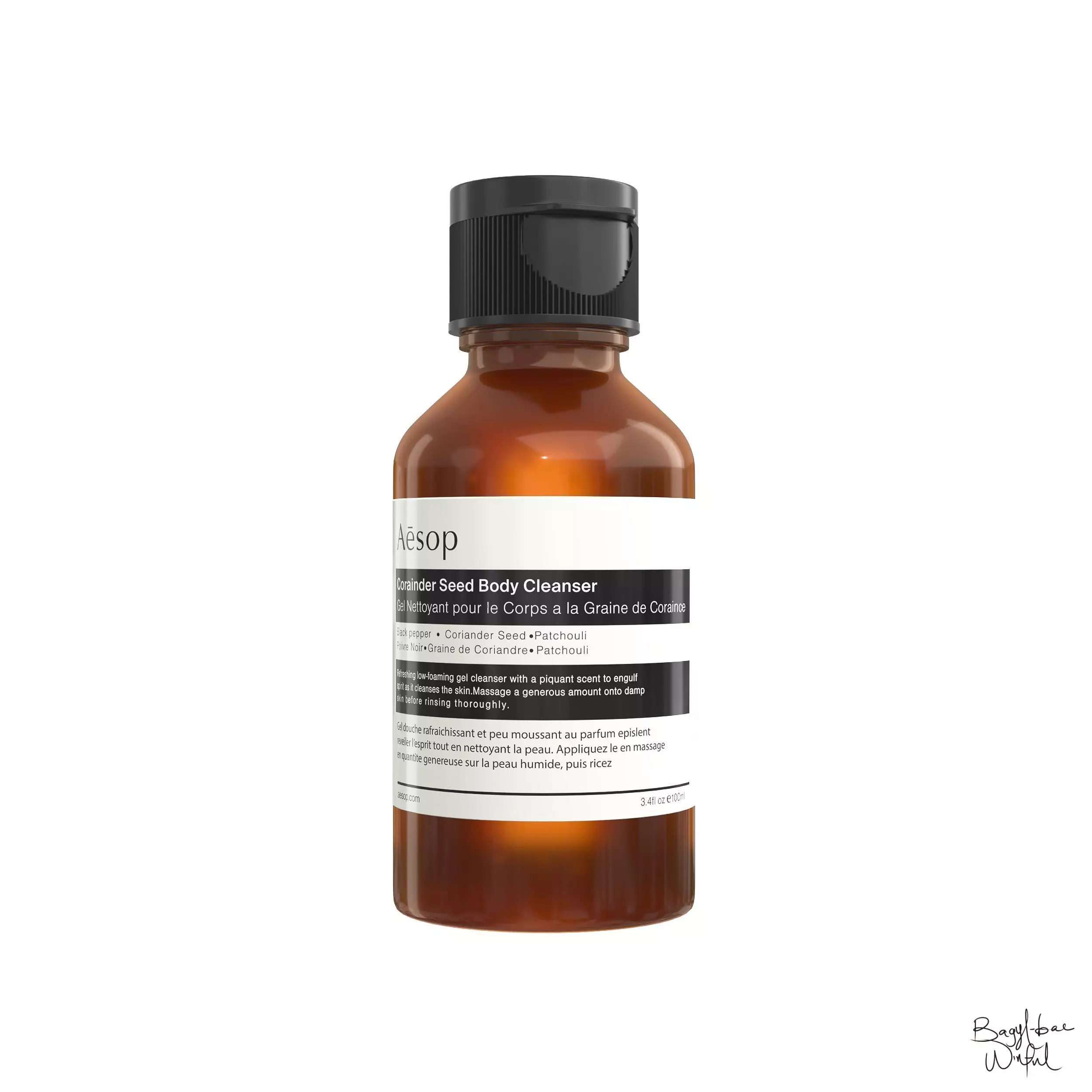 Aesop Body Coriander Seed Cleanser 100ml Low-poly 3D model_0
