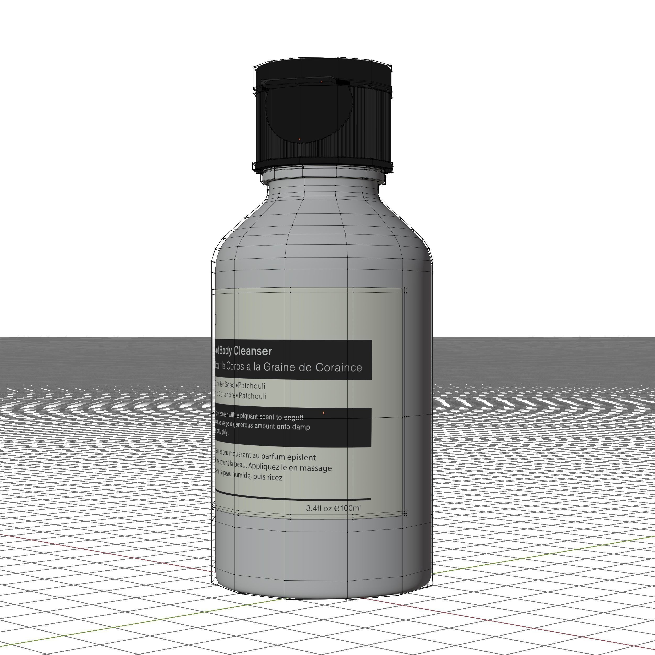 Aesop Body Coriander Seed Cleanser 100ml Low-poly 3D model_8