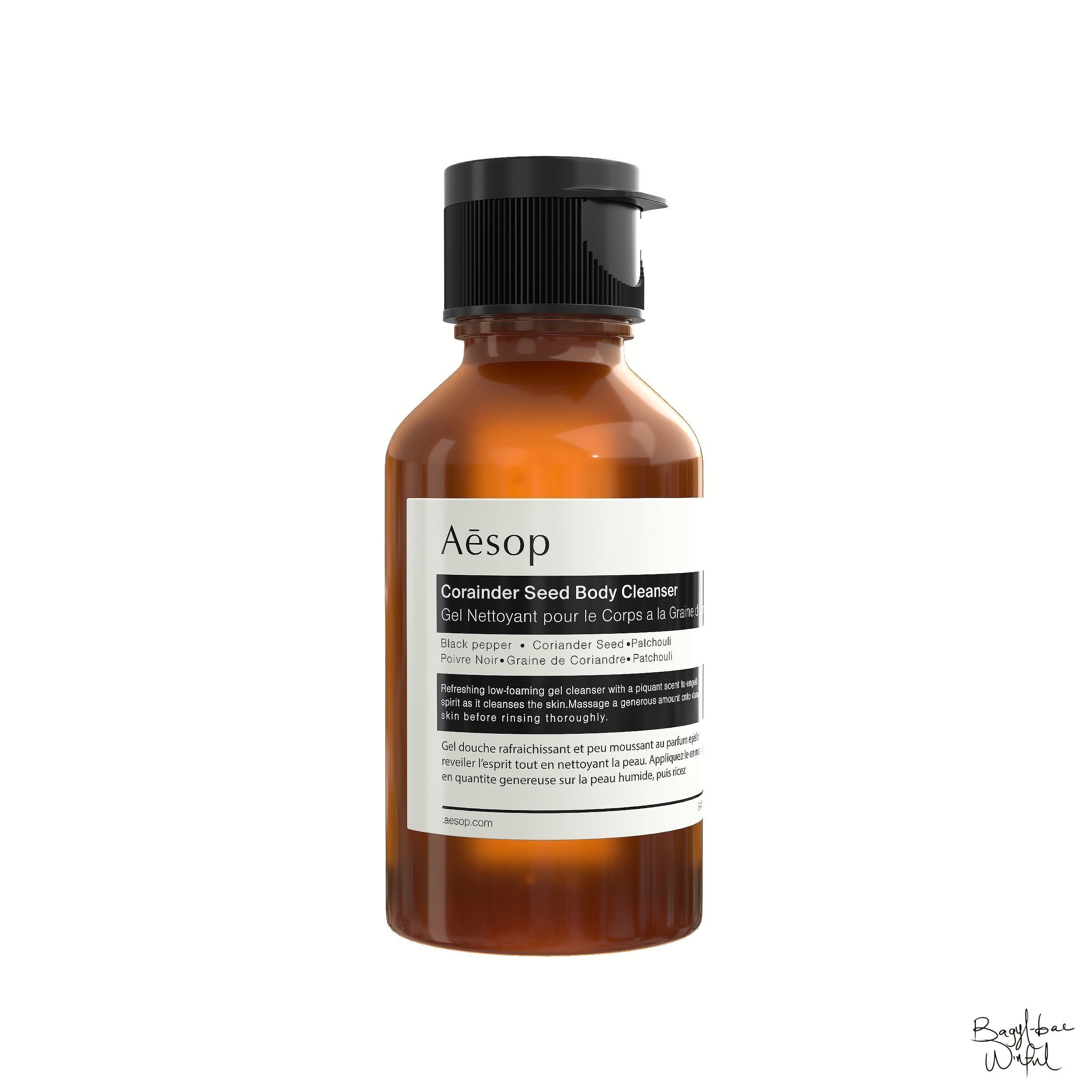 Aesop Body Coriander Seed Cleanser 100ml Low-poly 3D model_1
