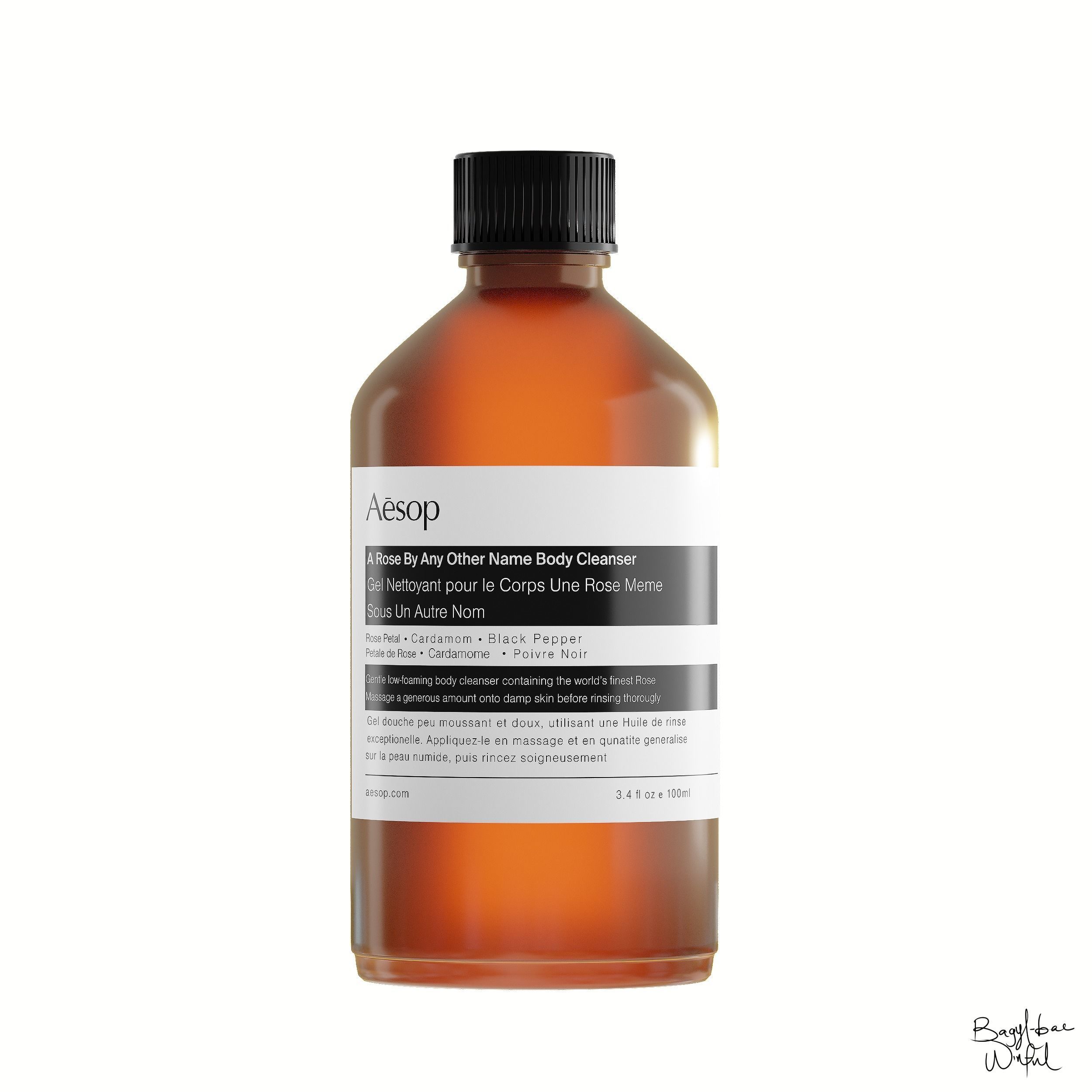 Aesop Body Coriander Seed Cleanser 100ml Low-poly 3D model_2