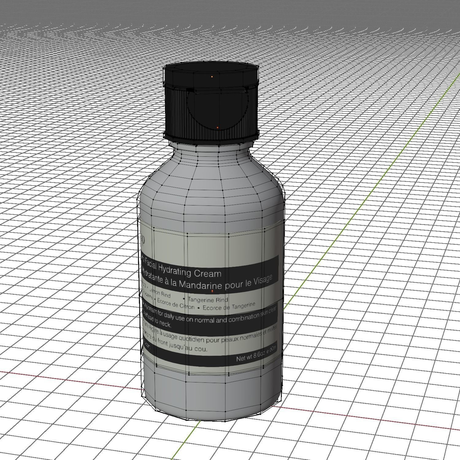 Aesop Body Citrus Melange Body Cleanser 100ml Large Low-poly 3D model_2