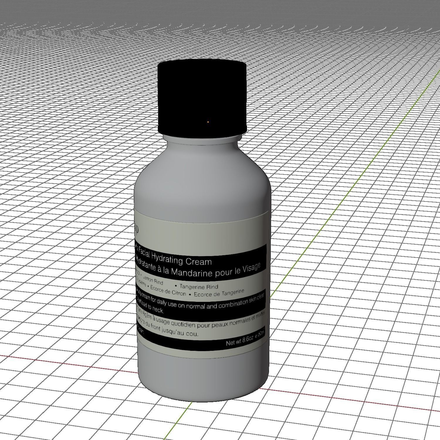 Aesop Body Citrus Melange Body Cleanser 100ml Large Low-poly 3D model_1