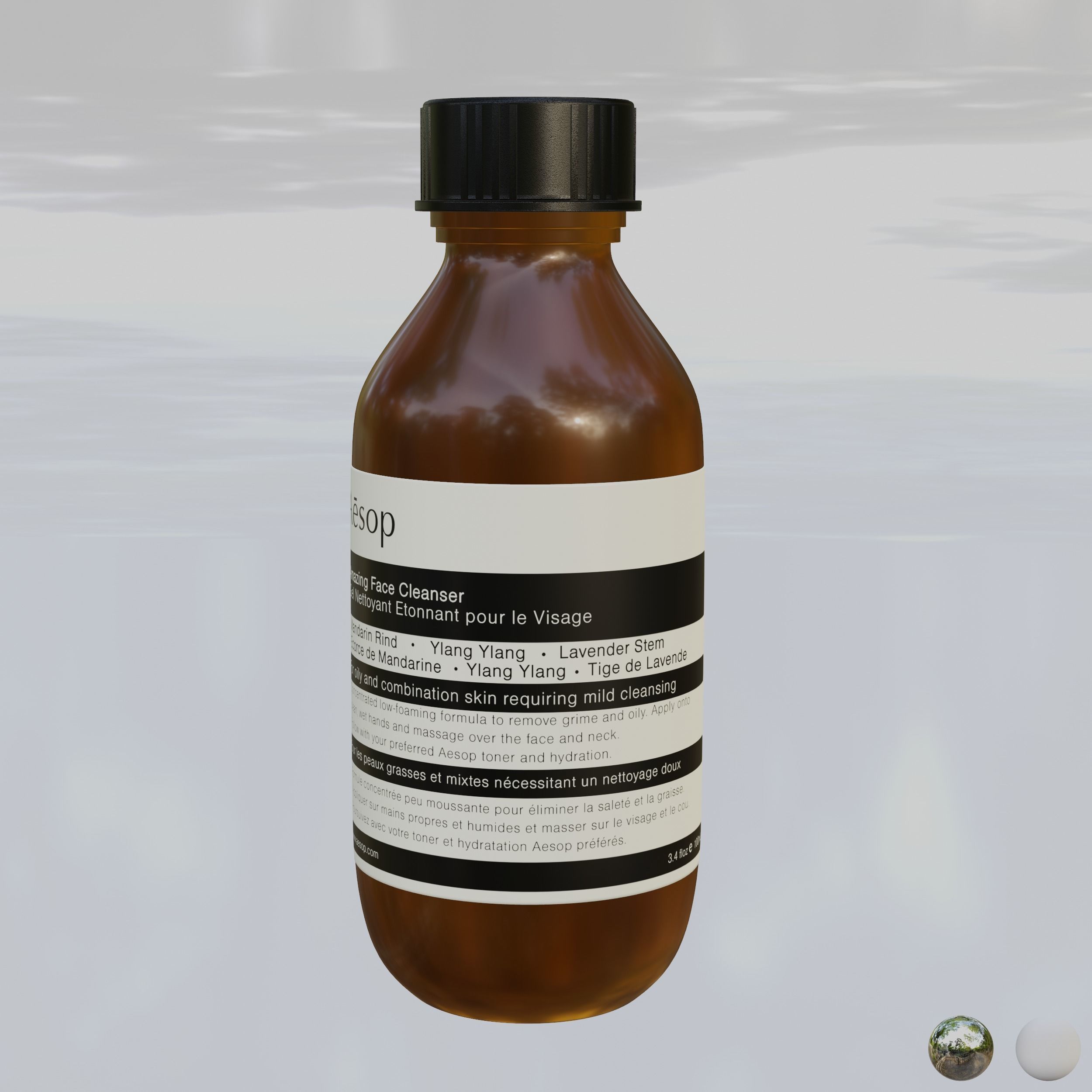 Aesop Amazing Face Cleanser Low-poly 3D model_4