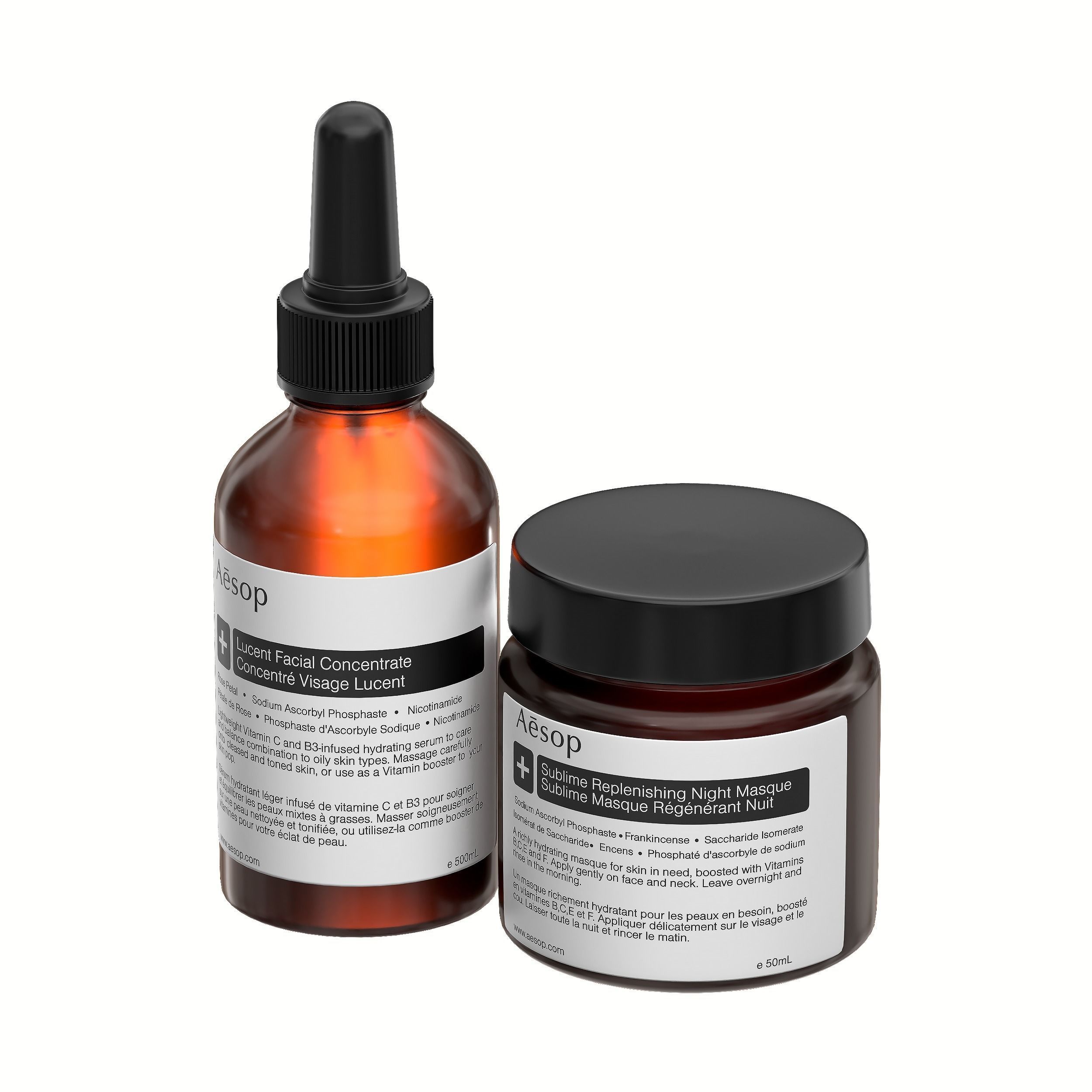 Aesop  Bundle Vitamin C for Day and Night Hybris Large Low-poly 3D model_1