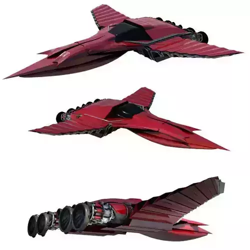 Streamline Jet - Spacecraft 3D model