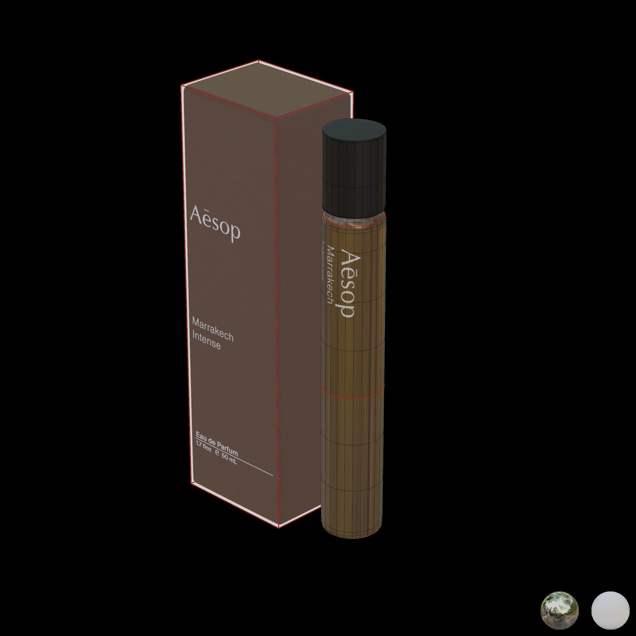 Aesop Fragrance Marrakech Intense Parfum 10 ml Low-poly 3D model_4