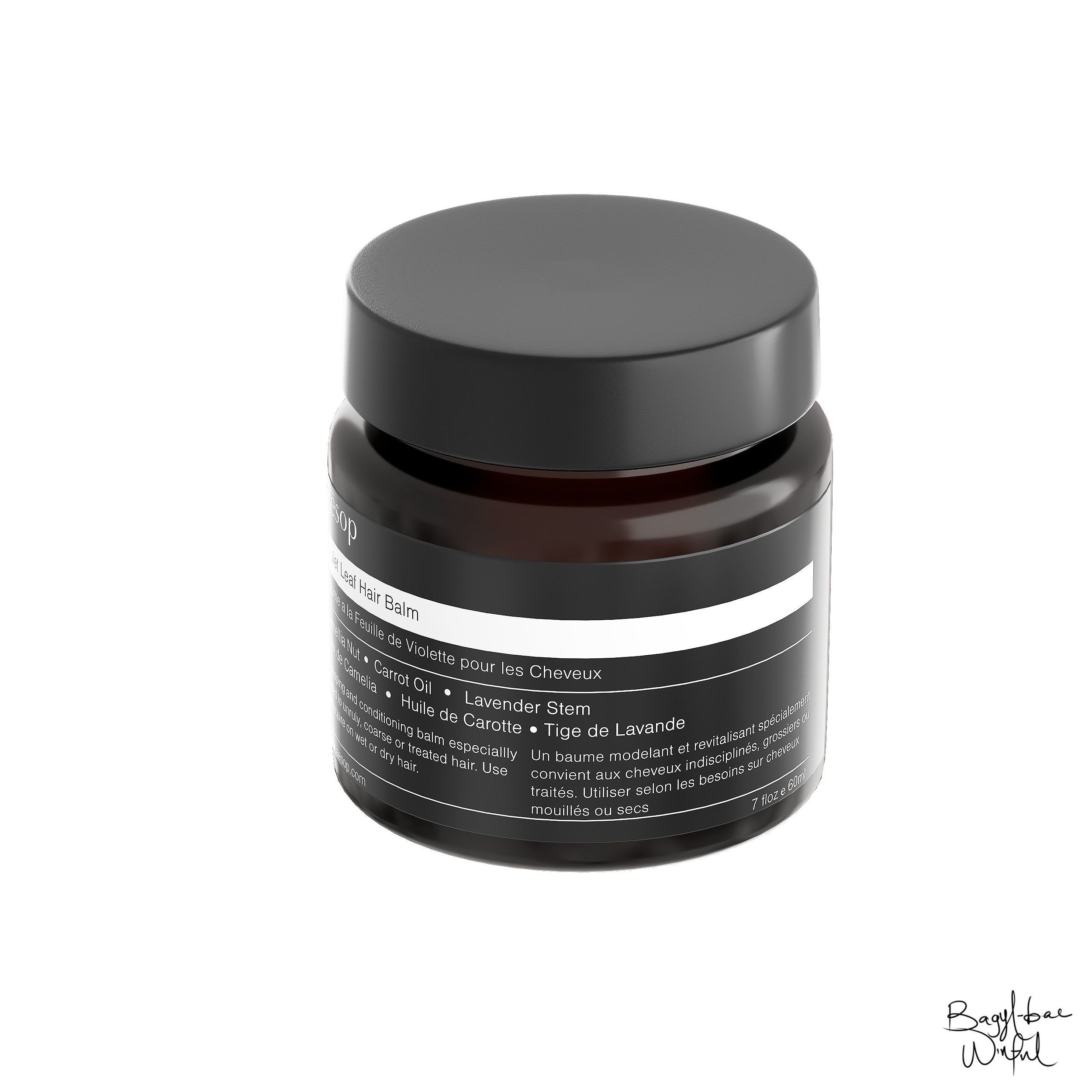 Aesop Hair Violet Leaf Hair Balm 60ml Low-poly 3D model_1