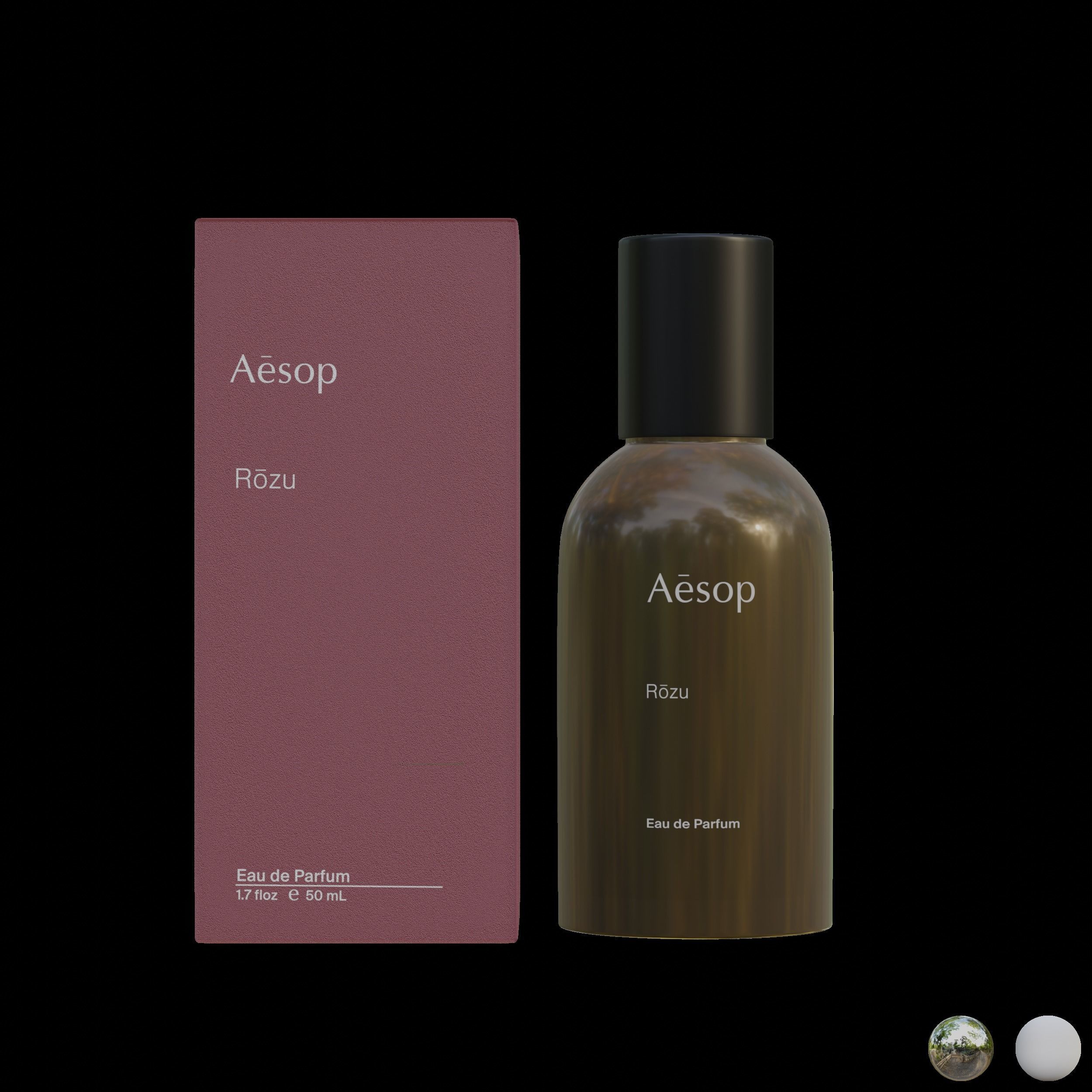 Aesop Ro-Zu Eau de Parfum 50 ml Low-poly 3D model_1
