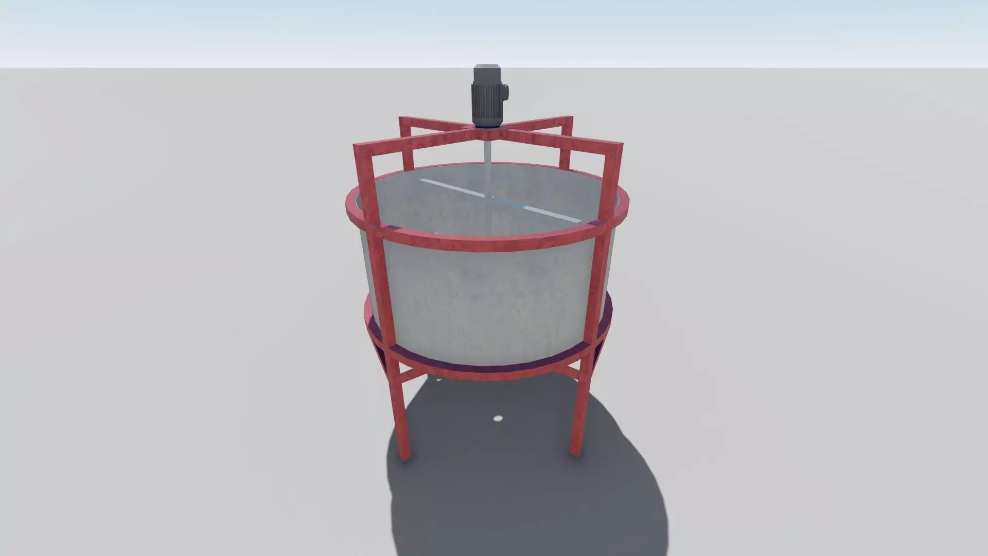 Tank With Mixer 3D print model