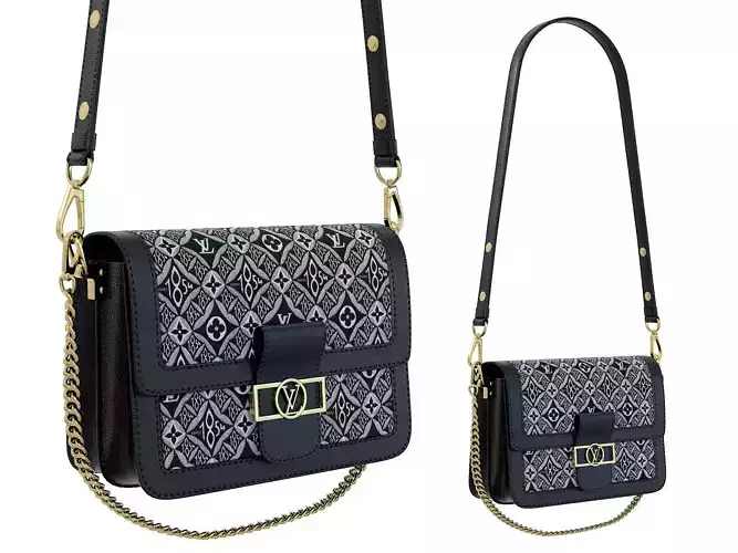 Louis Vuitton Dauphine Bag Black 1854