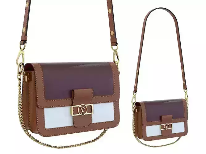 Louis Vuitton Dauphine Bag Brown Bordo