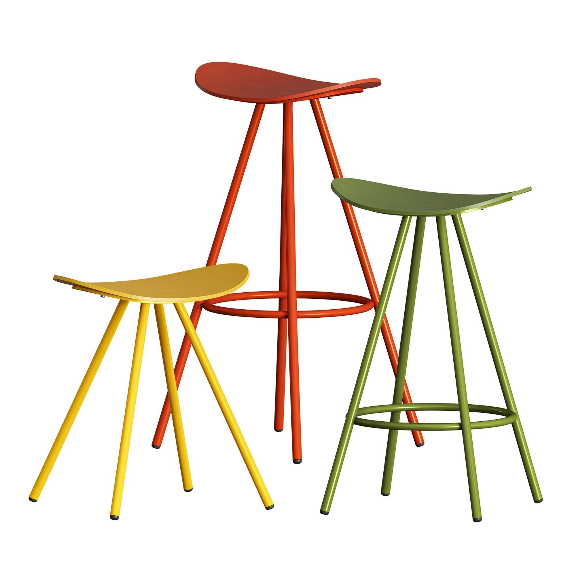 ENEA COMA 4L Stool 3D model_1