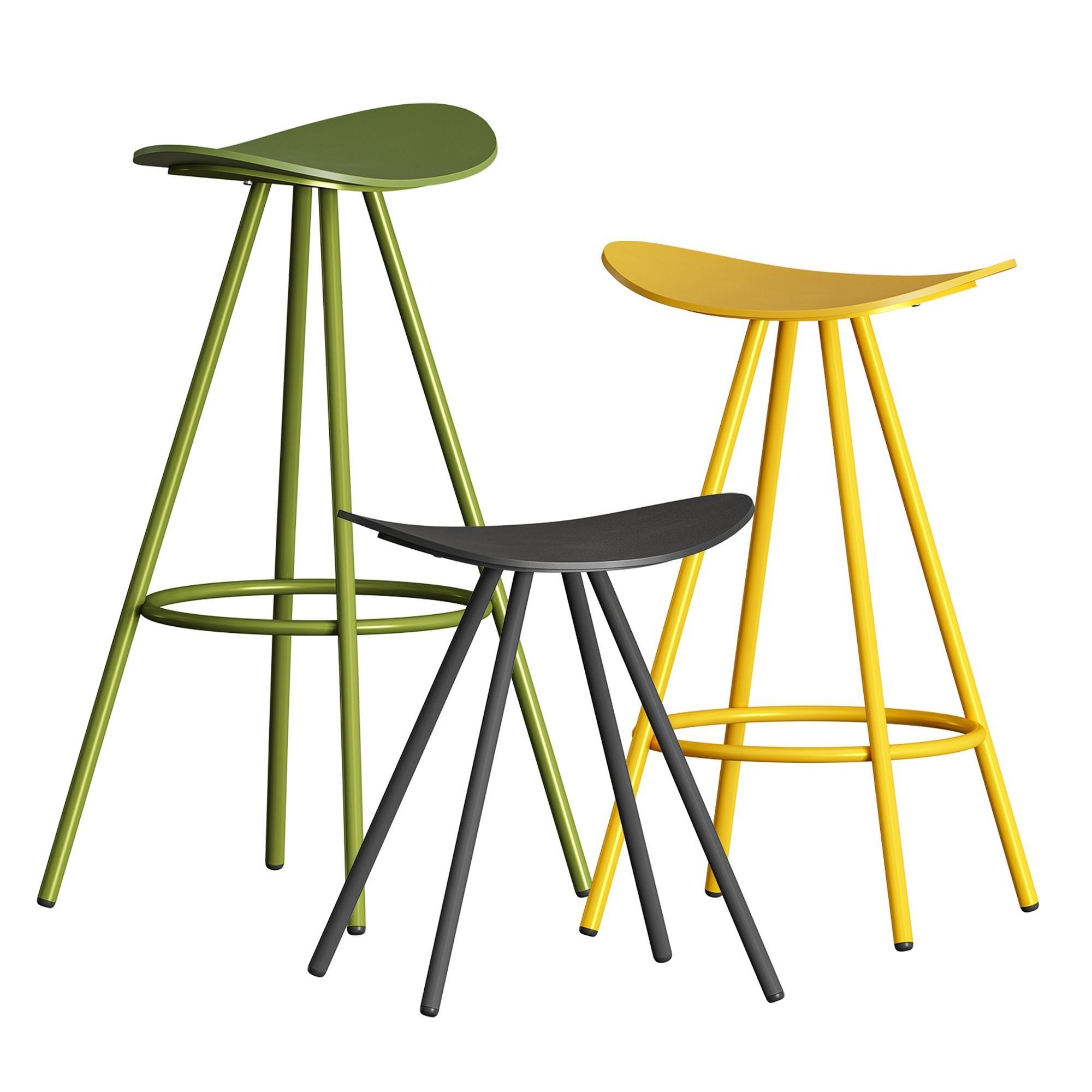 ENEA COMA 4L Stool 3D model_4