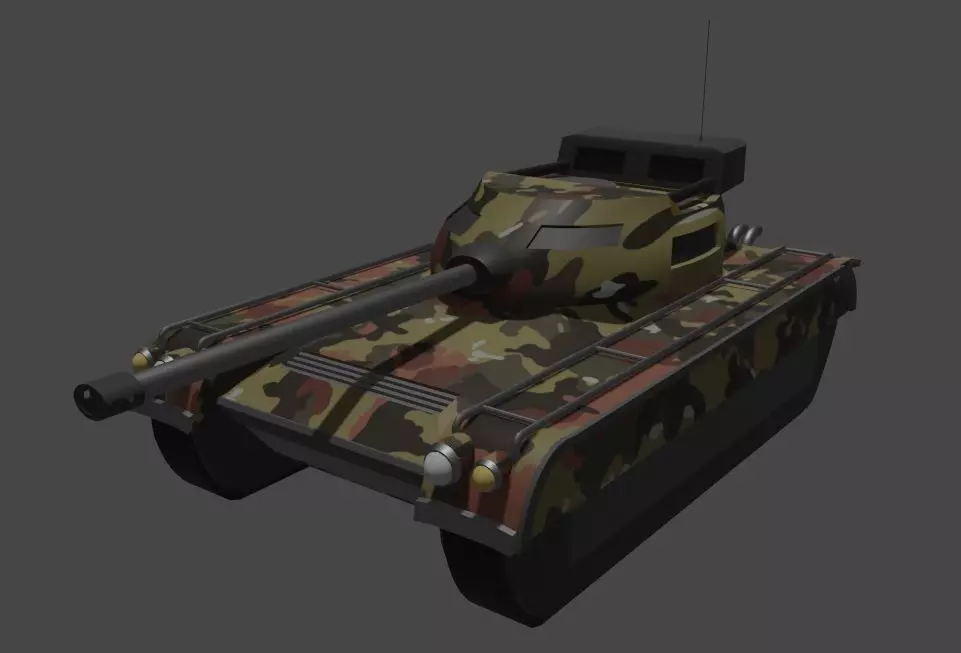 Tank free lowpoly fbx obj textures included Free low-poly 3D model