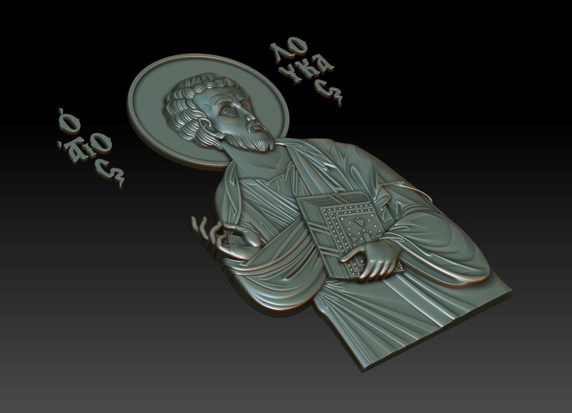 Luke the Evangelist 3D model_9