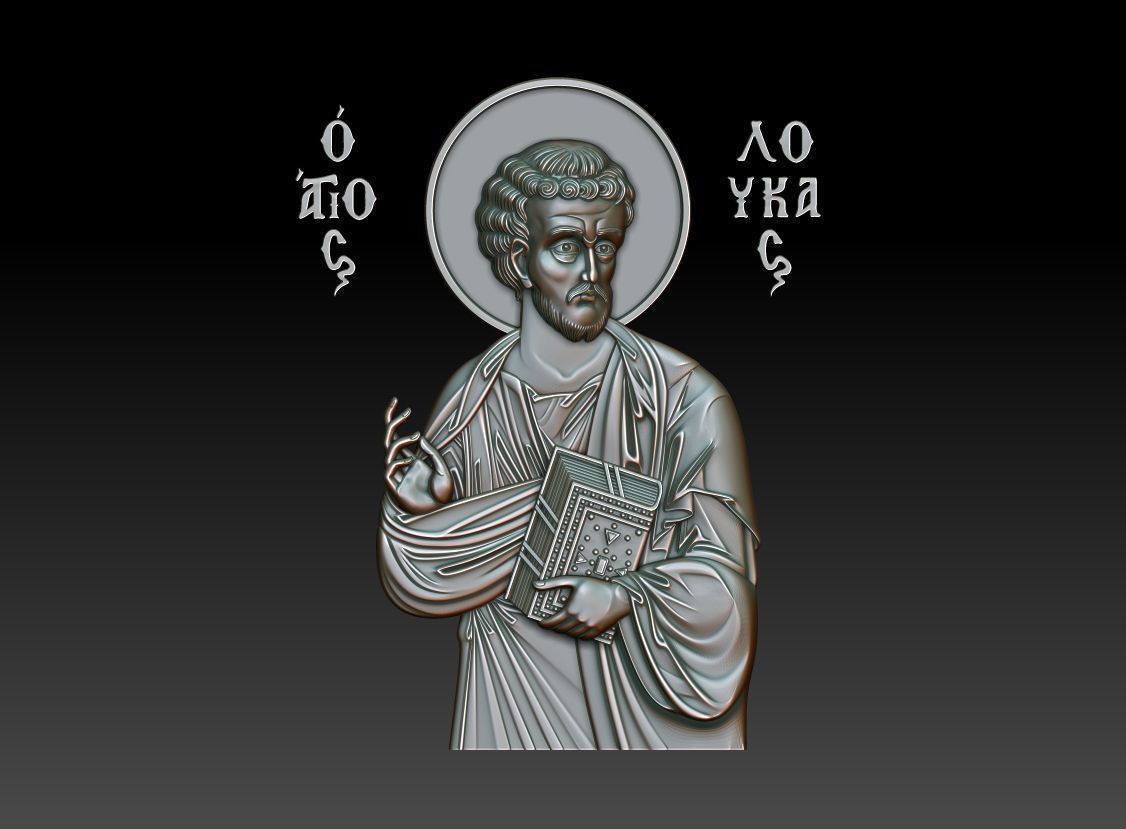 Luke the Evangelist 3D model_8