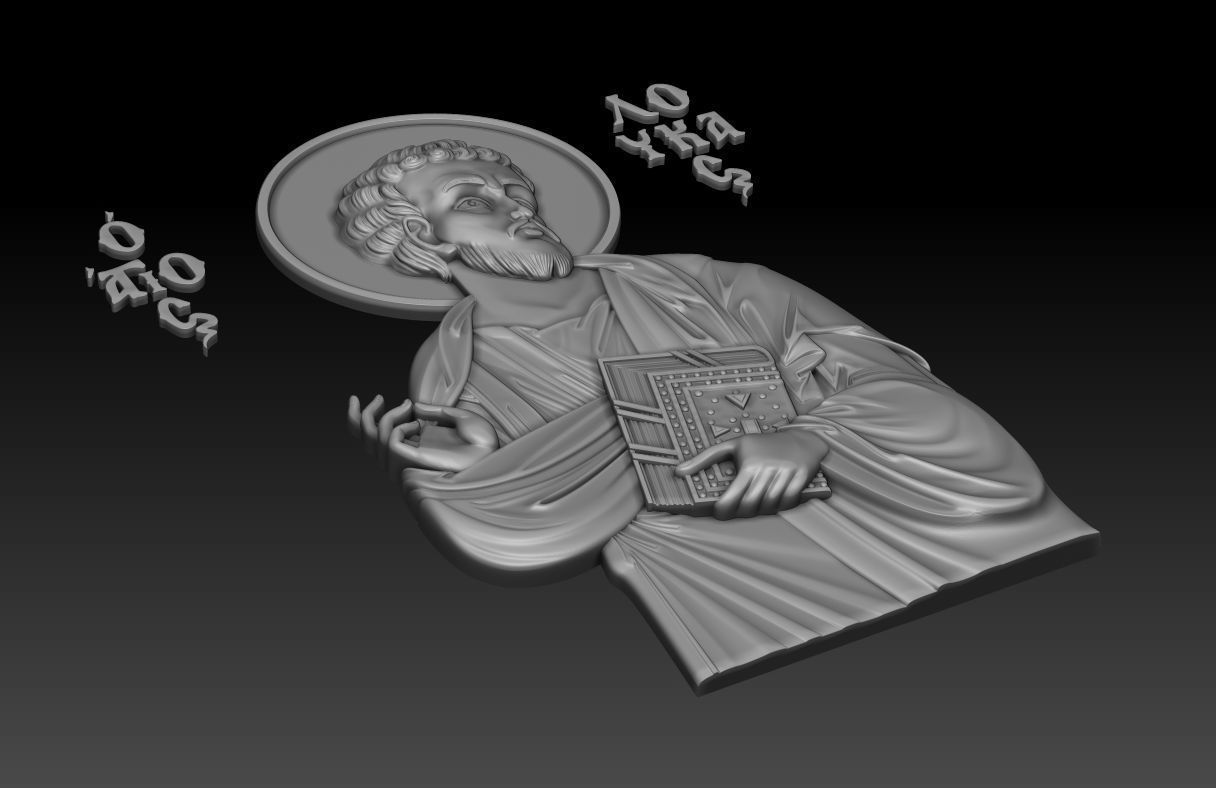 Luke the Evangelist 3D model_12