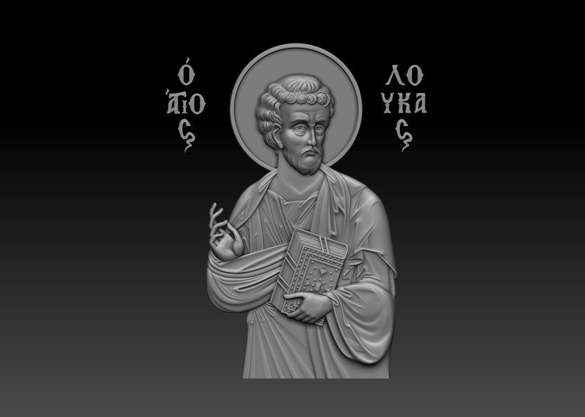 Luke the Evangelist 3D model_11