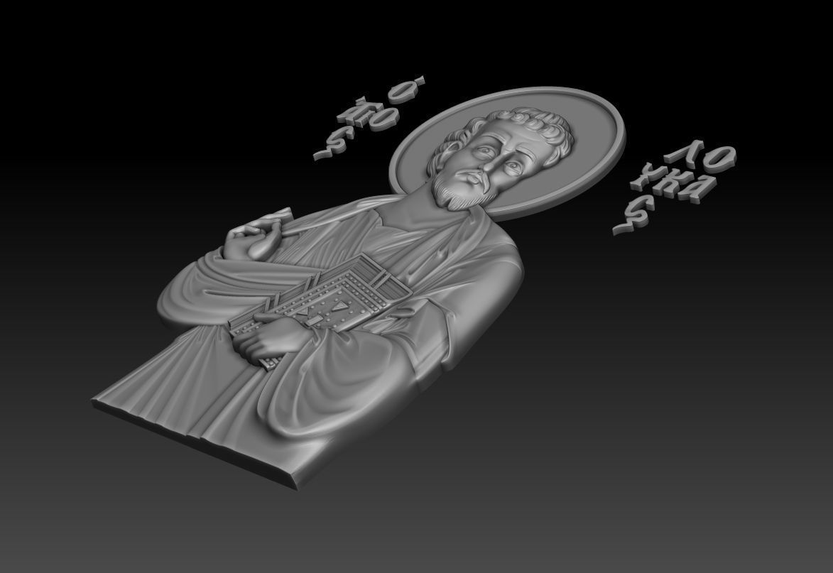 Luke the Evangelist 3D model_13