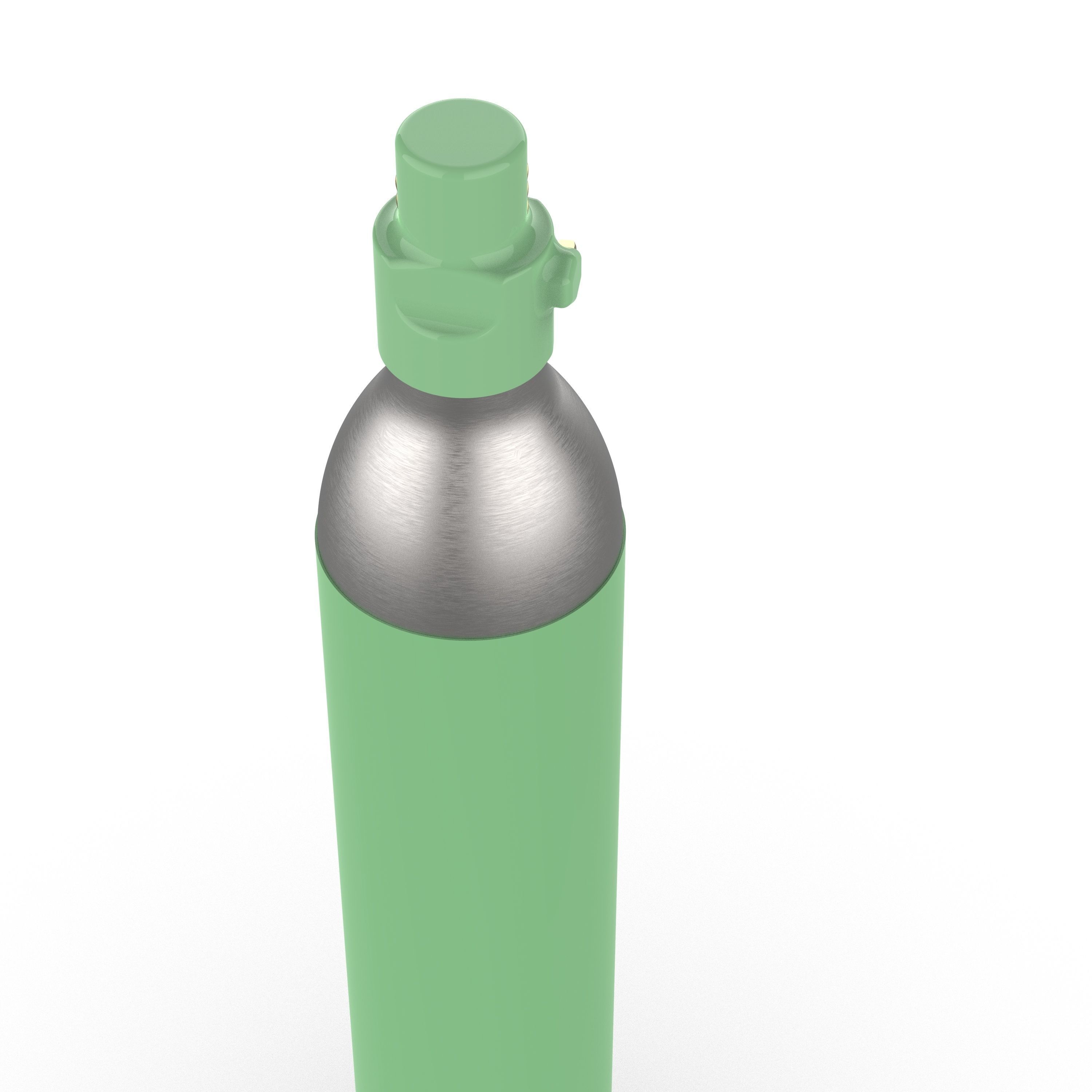 Bottle Co2 Gas Free 3D print model_3