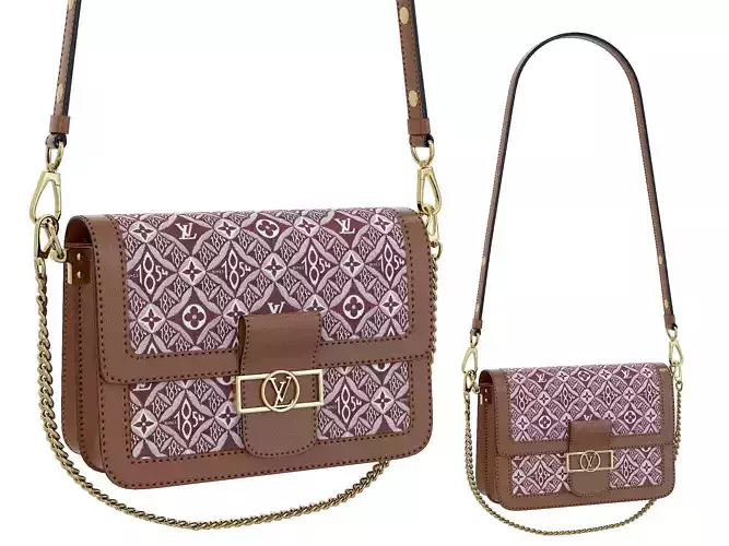 Louis Vuitton Dauphine Bag Red 1854