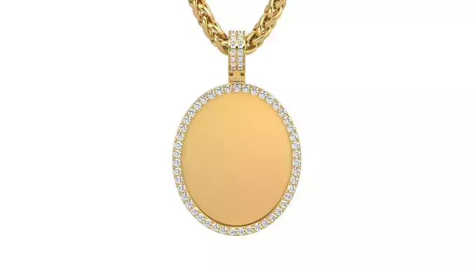 Picture pendant 1-2 inch N 21 3D print model