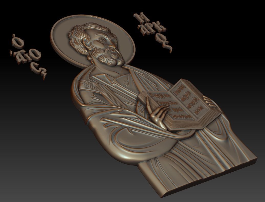 Mark the Evangelist 3D model_1