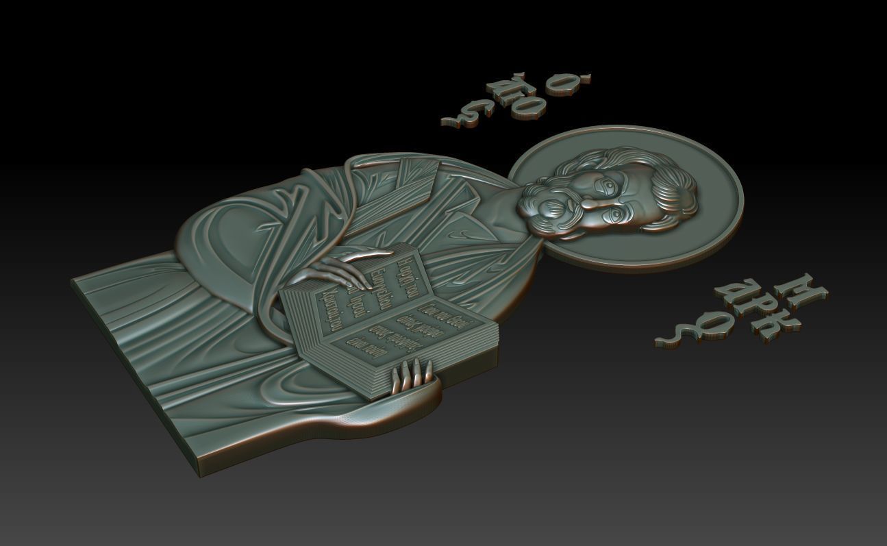 Mark the Evangelist 3D model_11