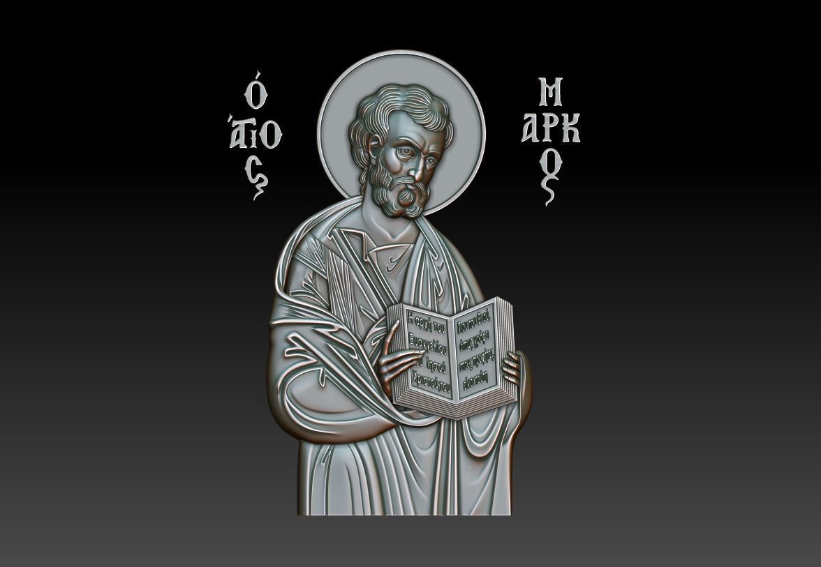 Mark the Evangelist 3D model_8