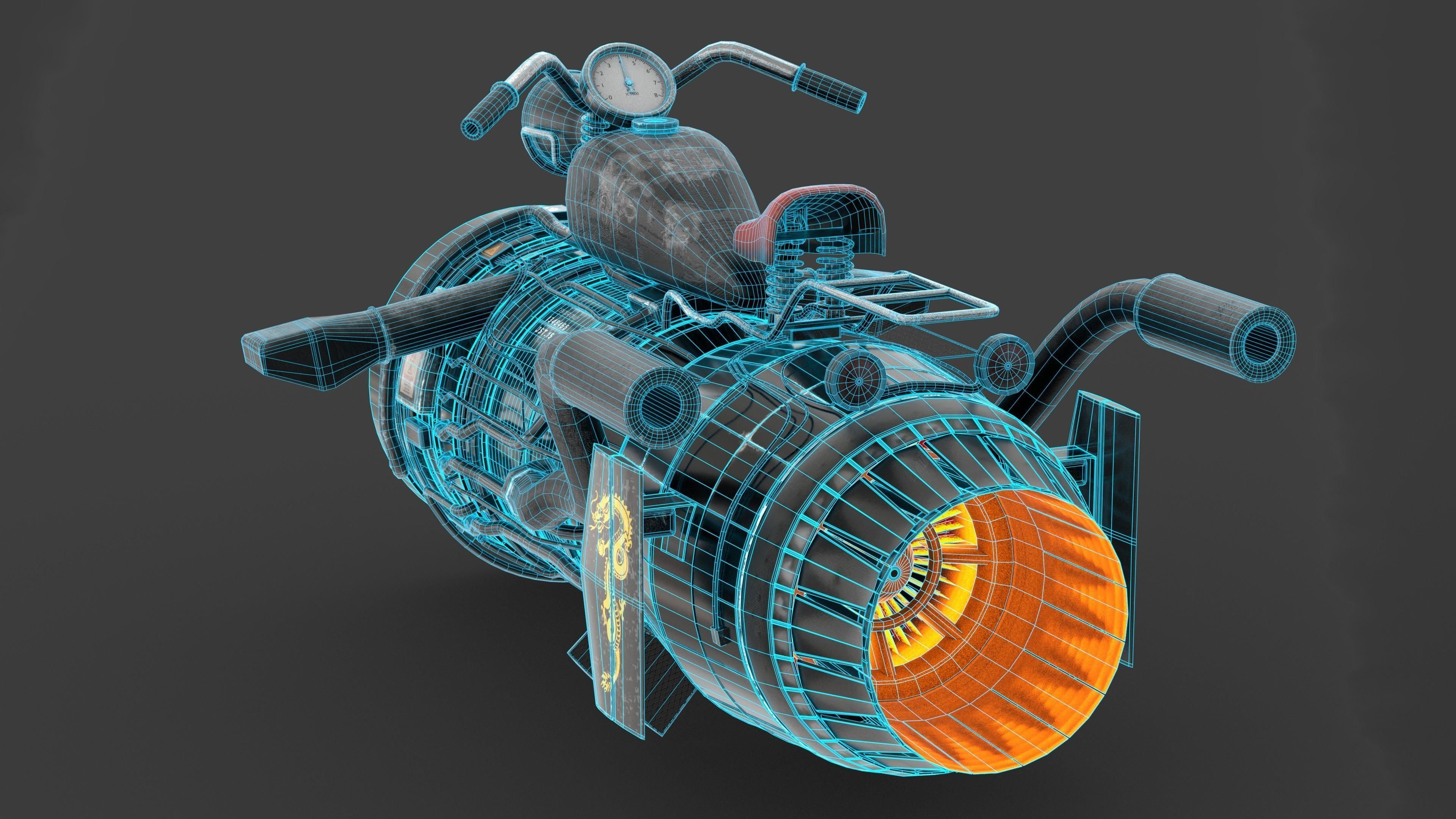 Jetbike -001 3D model_9