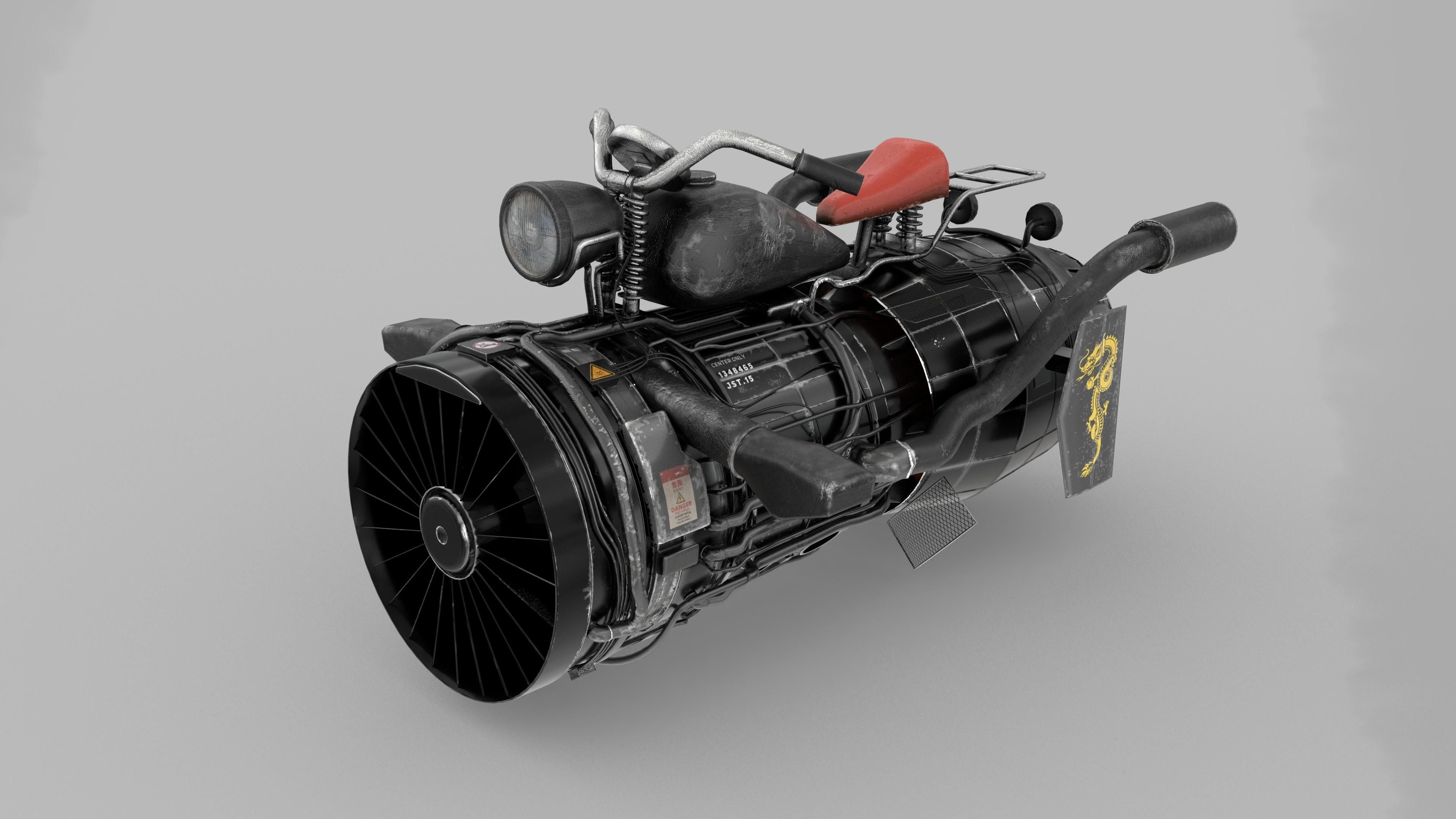 Jetbike -001 3D model_5