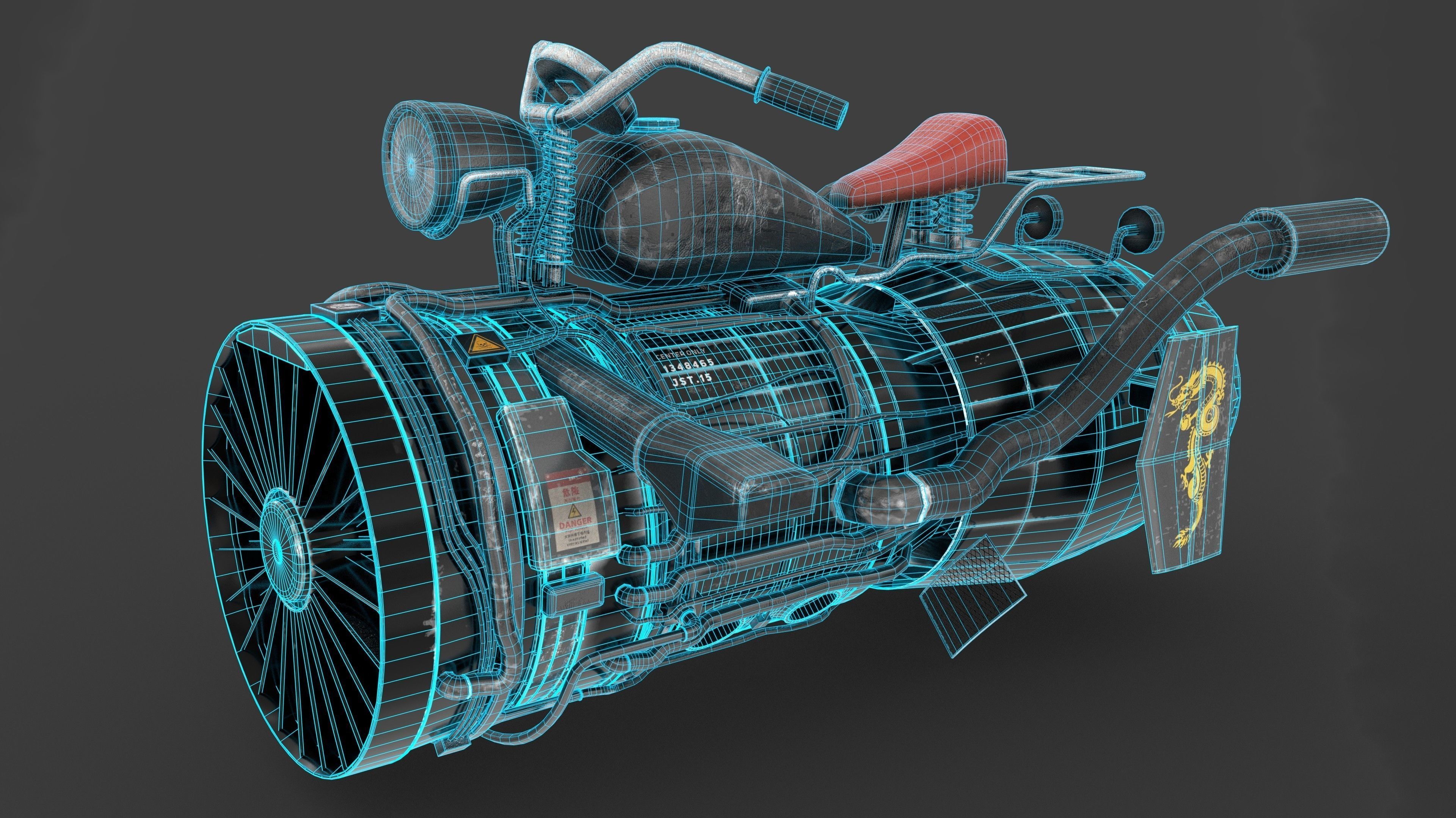 Jetbike -001 3D model_10