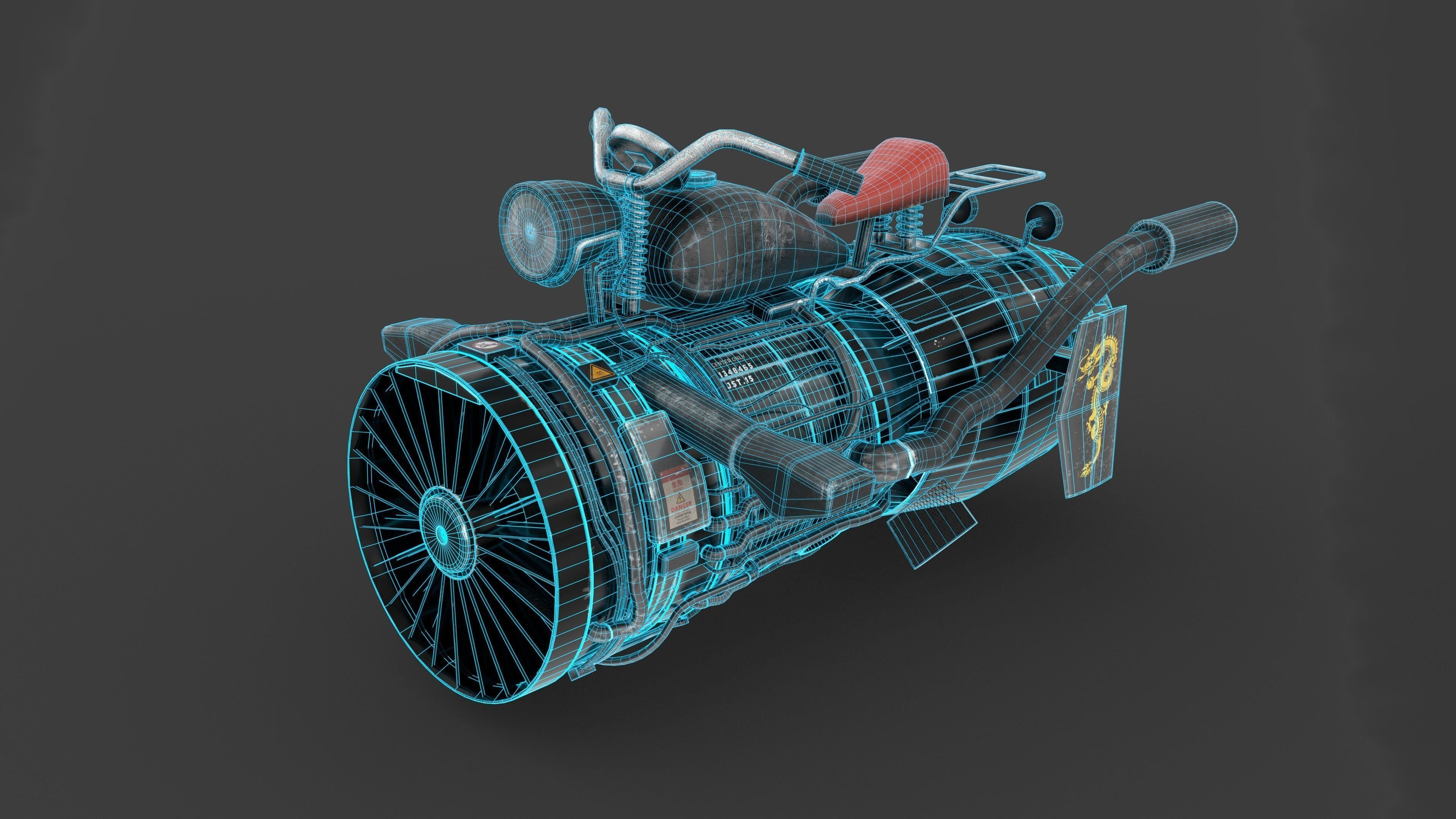 Jetbike -001 3D model_11