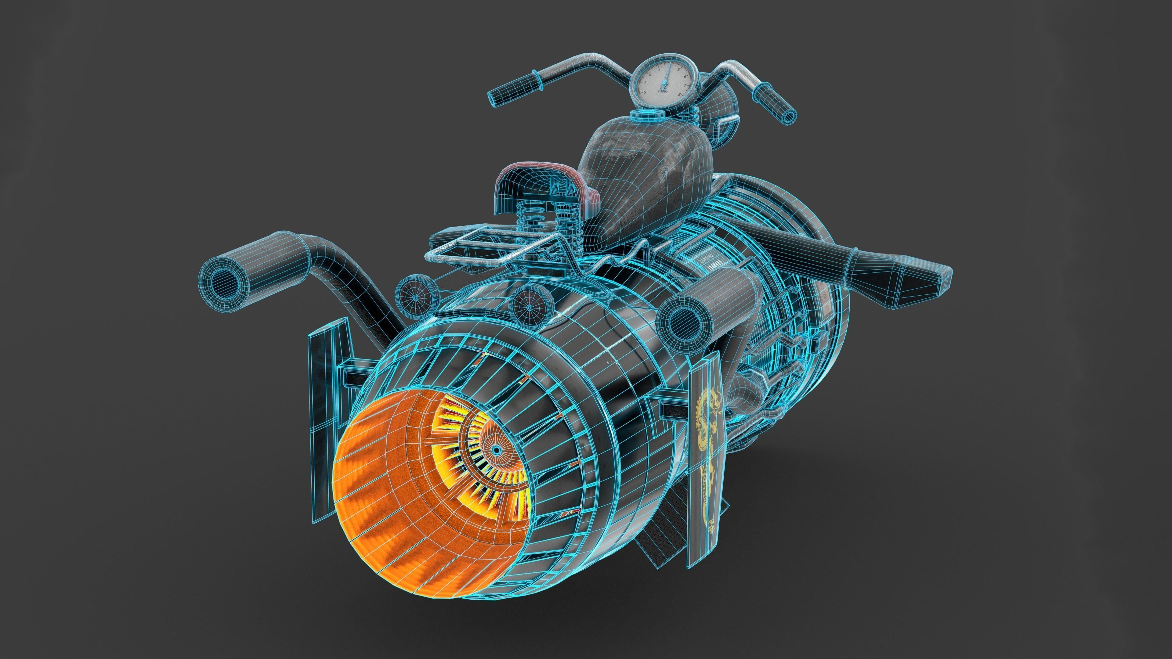 Jetbike -001 3D model_12