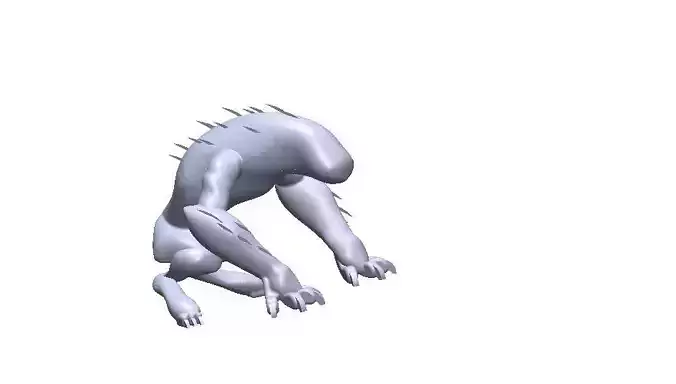 Wildmutt humanoid creature 3D model