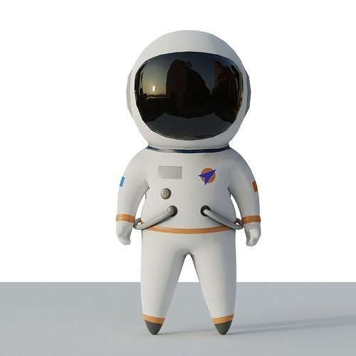 Astronaut Low Poly Stylised Low-poly 3D model