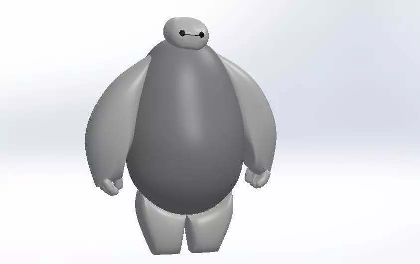 Baymax person 3D model_0
