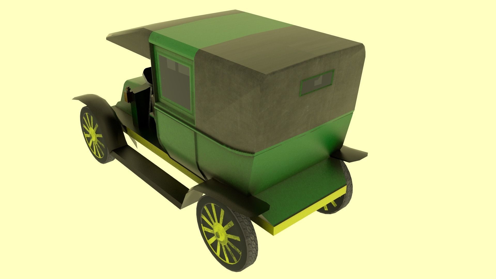 Renault Type AG Low-poly 3D model_1