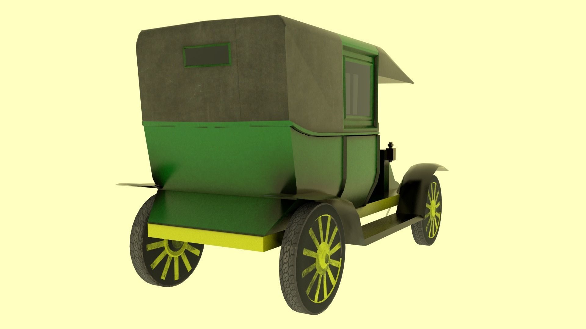 Renault Type AG Low-poly 3D model_2