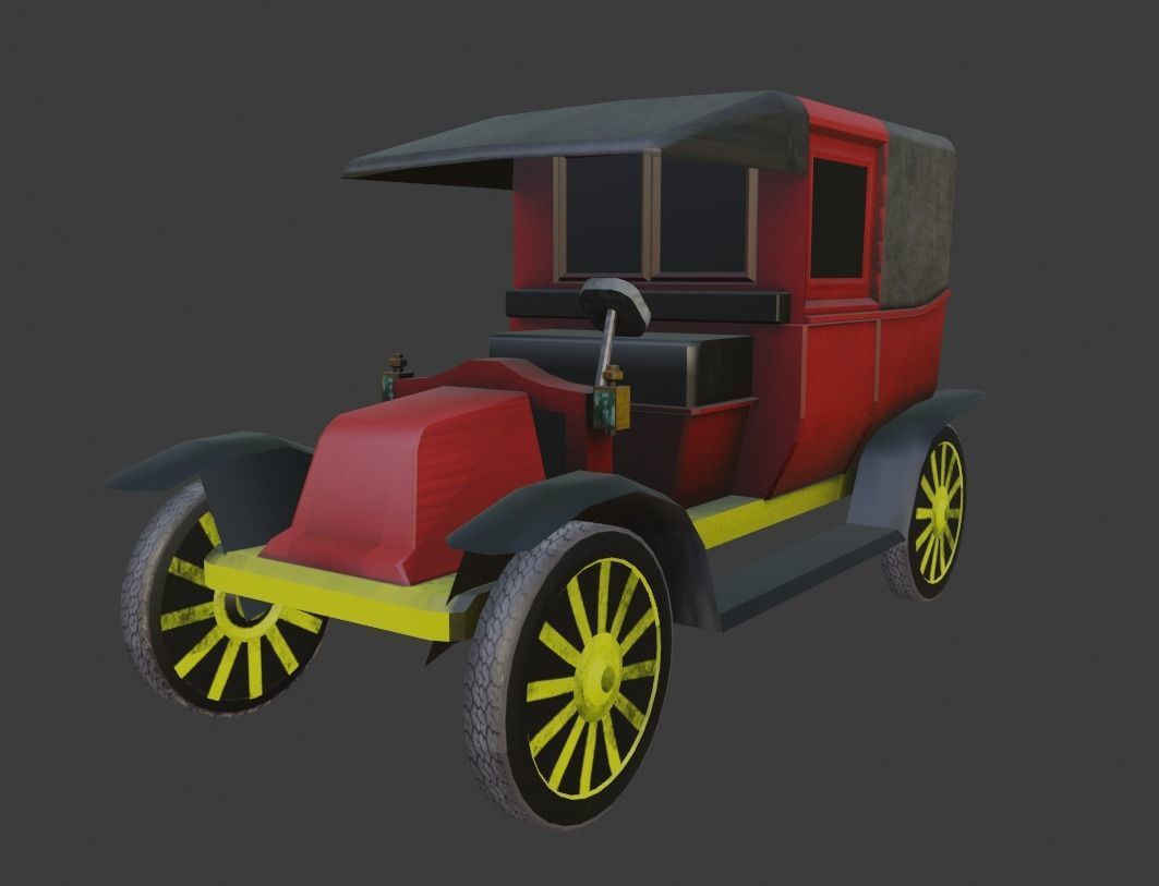 Renault Type AG Low-poly 3D model_4