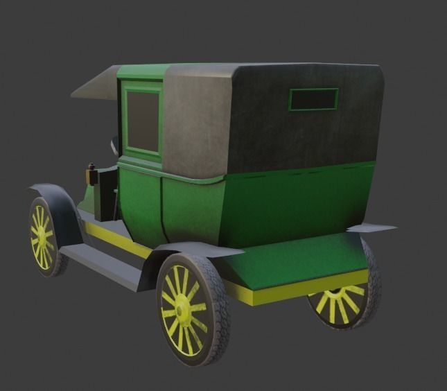 Renault Type AG Low-poly 3D model_6