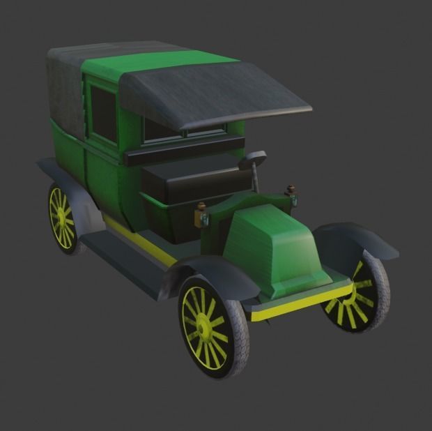 Renault Type AG Low-poly 3D model_5