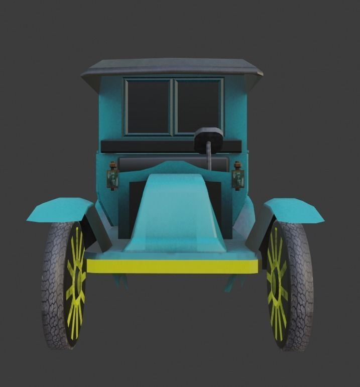 Renault Type AG Low-poly 3D model_8