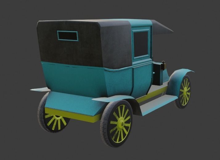 Renault Type AG Low-poly 3D model_7