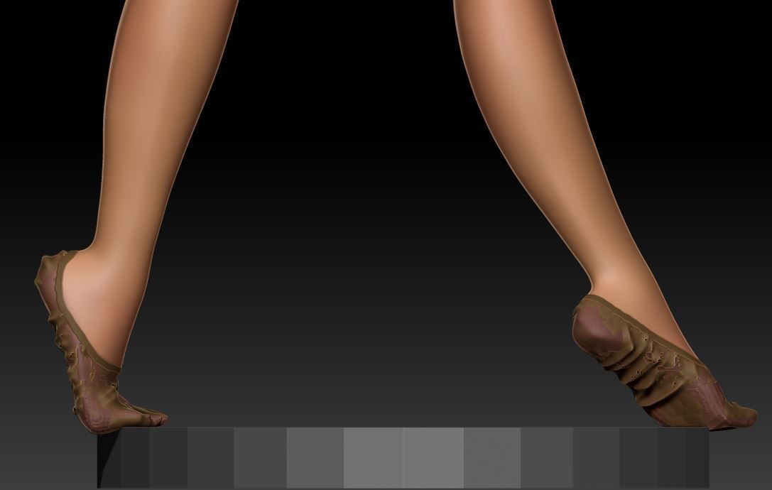 GRS-ballon gymnast holding ball 3D model_4