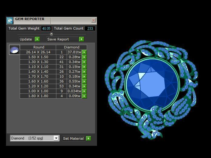 luxury pendant - locket 3D print model_7