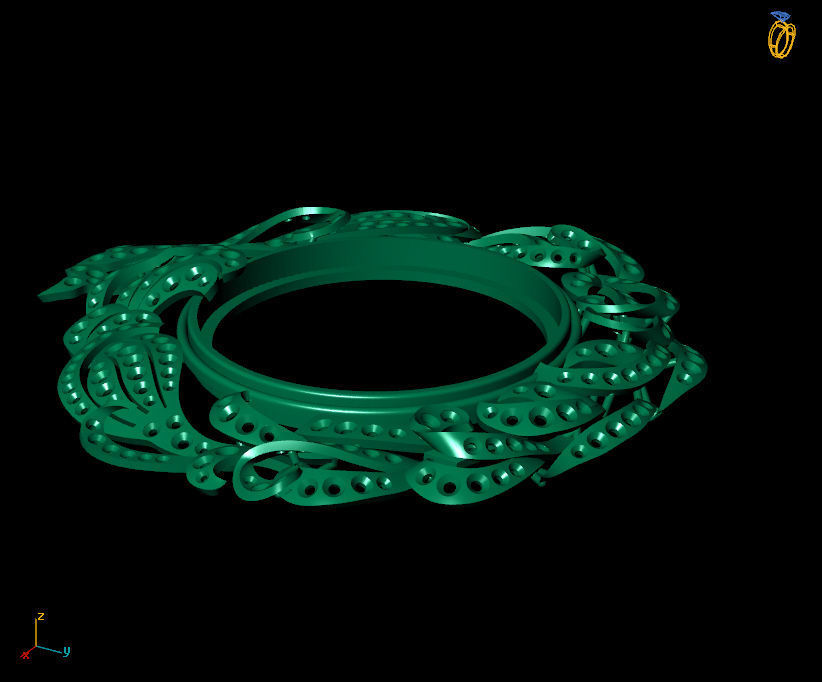 luxury pendant - locket 3D print model_14