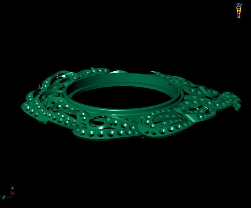 luxury pendant - locket 3D print model_12